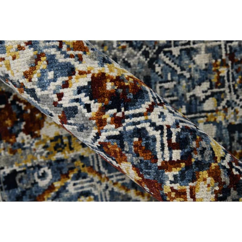 Bristol Jorenie Classic Bordered Hand-Knotted Area Rug