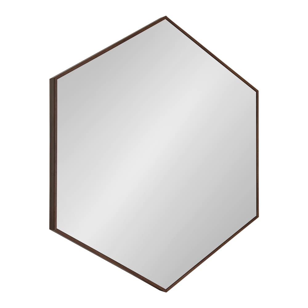 Kate and Laurel Rhodes 6-Sided Hexagon Wall Mirror - 30.75x34.75