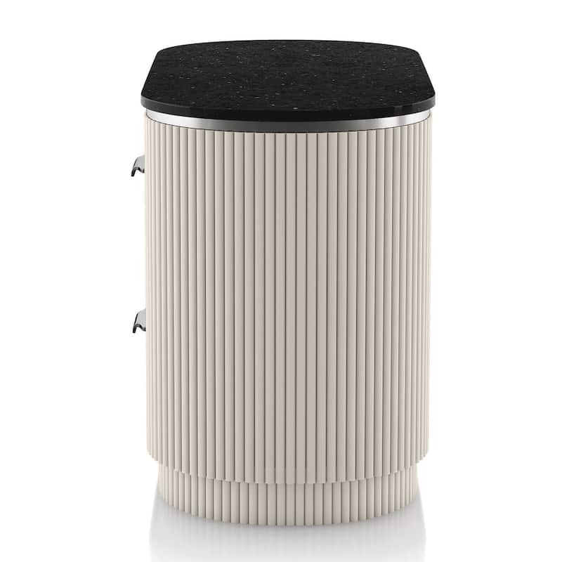 Furniture of America Leander Modern Light Grey Nightstand (Set of 2)