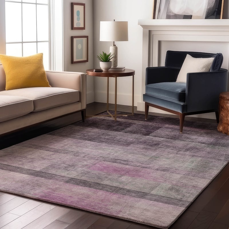 Premium Washable Super Soft Contemporary Ombre Mayfield Rug - Purple - 8' x 10' - Rectangle