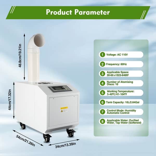 High-Performance 3kg/h Large Volume Industrial Humidifier - Bed Bath ...
