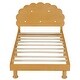 preview thumbnail 8 of 14, Twin Size Cookie-Shaped Headboard Bed Frame for Boys & Girls, Low Profile Cute Design Wood Kids Platform Bed