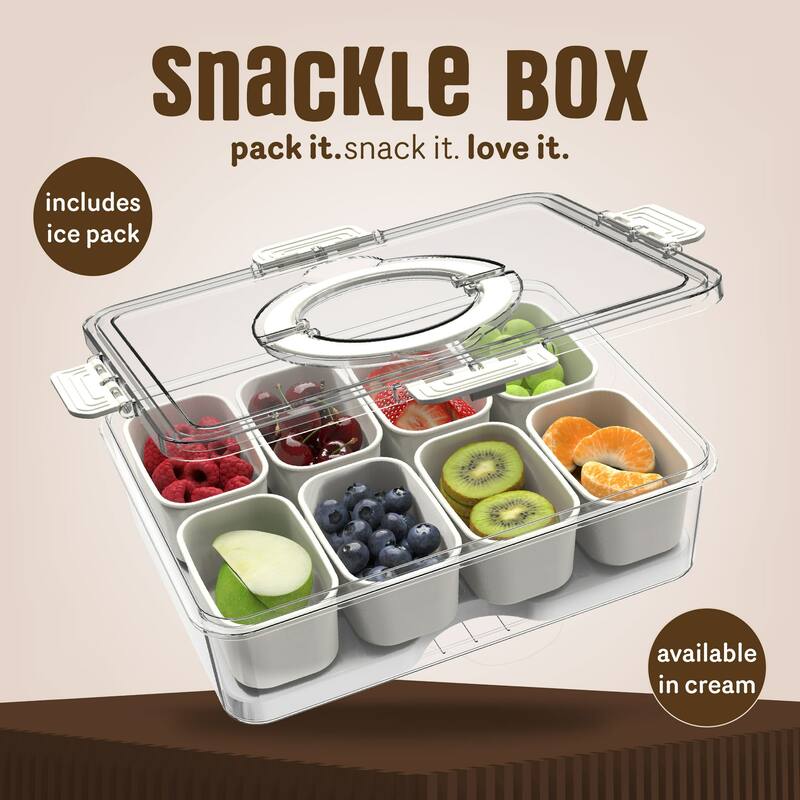 COOK WITH COLOR Snackle Box for Kids Lunch Box and Snack Container