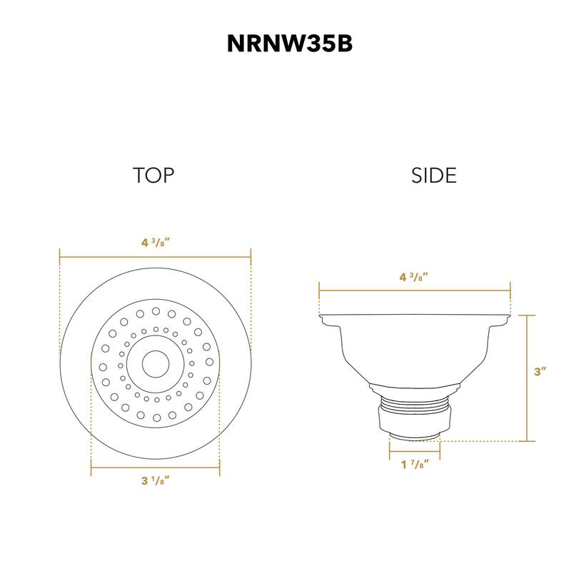 Whitehaus Collection 3 1/2" Basket Strainer