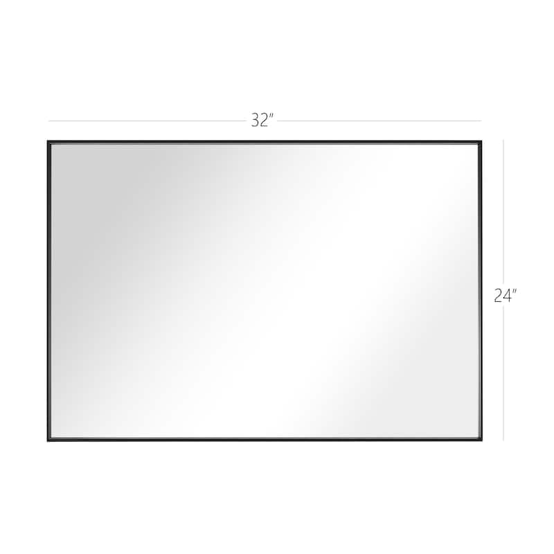 Modern Rectangle Framed Bathroom Vanity Mirror Accent Wall Mirror