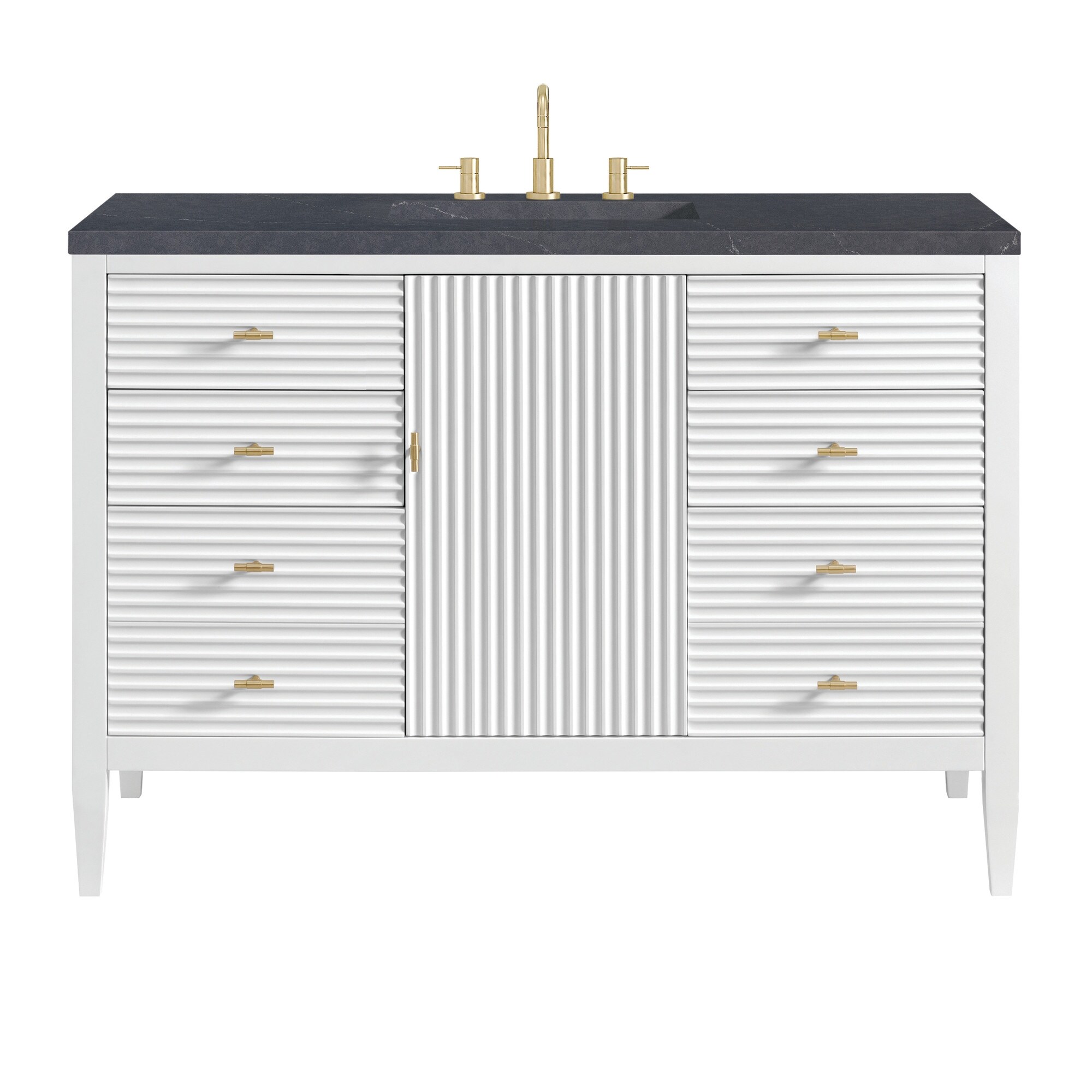James Martin Vanities 485-V48-3CSP Myrrin 48" Single Basin Wood Vanity