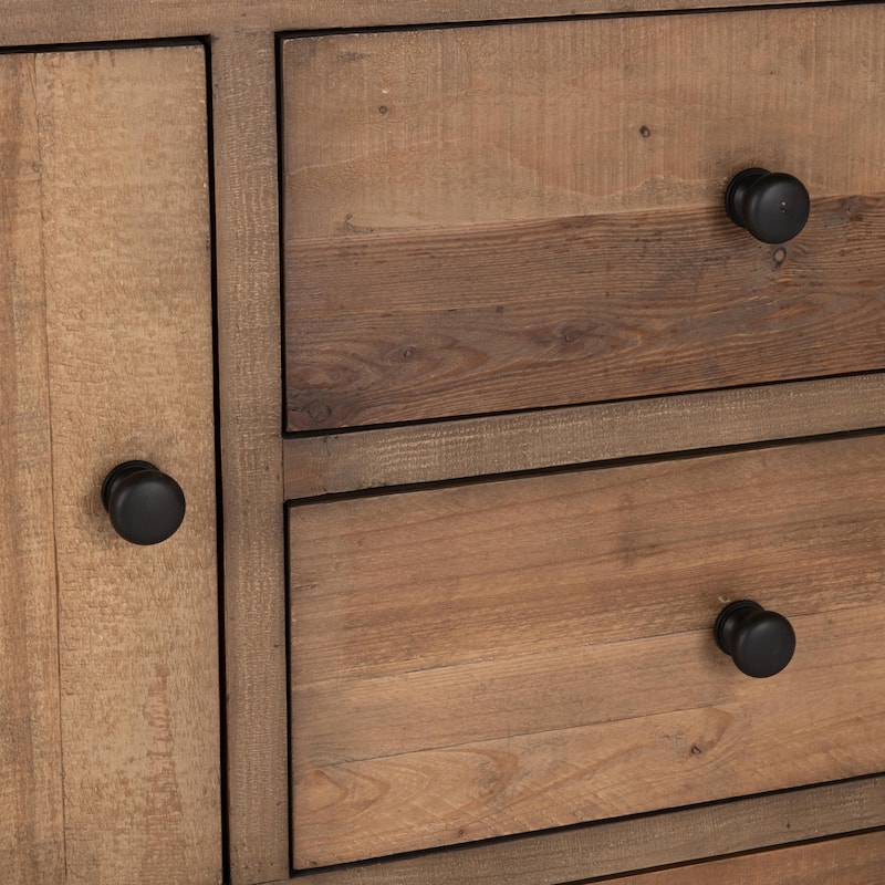 Dita Reclaimed Pine Wood Sideboard Buffet by Kosas Home