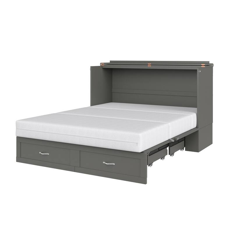 Hamilton Murphy Bed Chest with Mattress and Storage Drawer