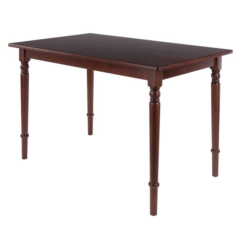 Rectangle Dining Table with Turned Legs - 47.25" - Walnut Brown