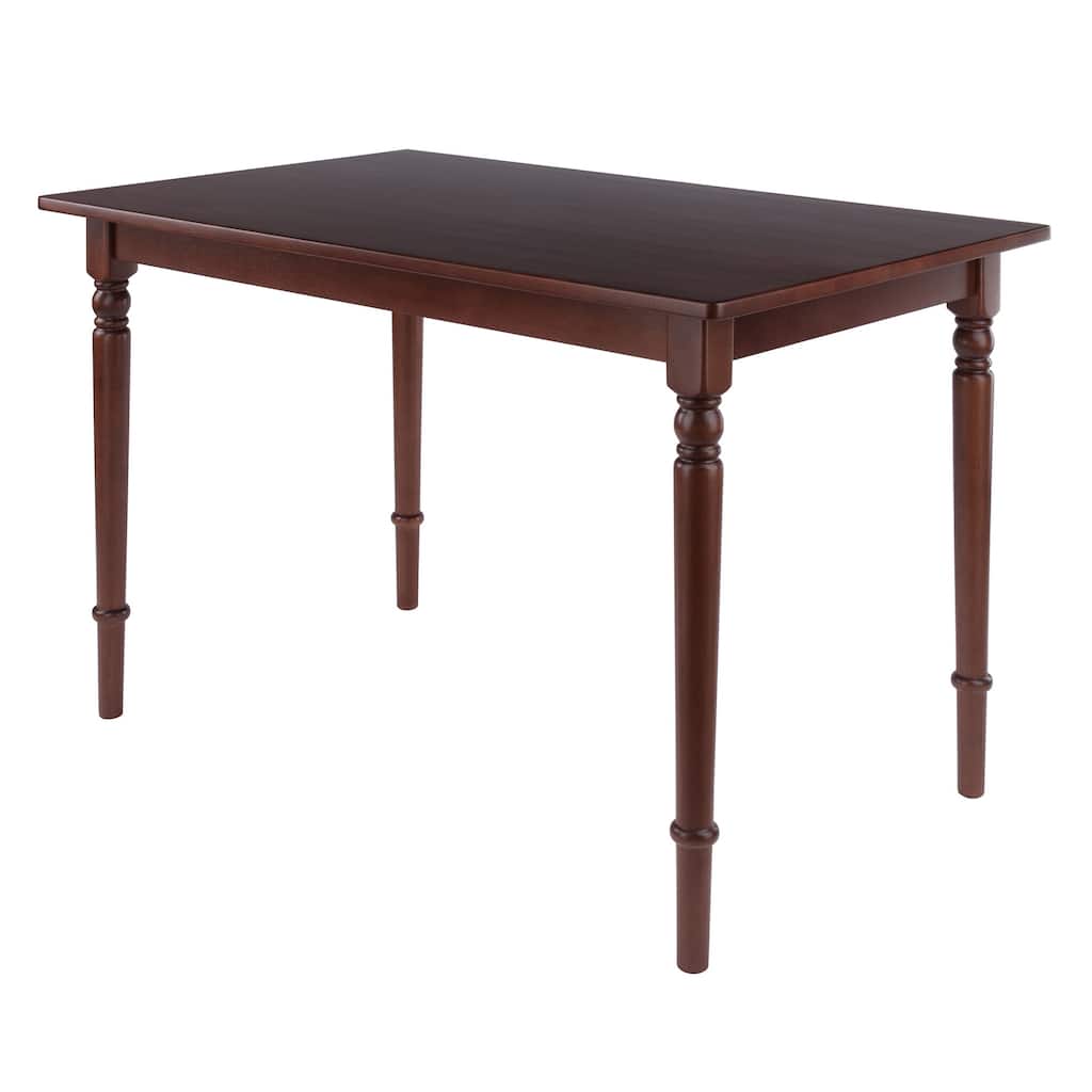 Rectangle Dining Table with Turned Legs - 47.25" - Walnut Brown