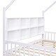 preview thumbnail 15 of 19, Full Size Wooden House Bed with 2 Drawers The Ultimate Centerpiece for Your Child’s Room