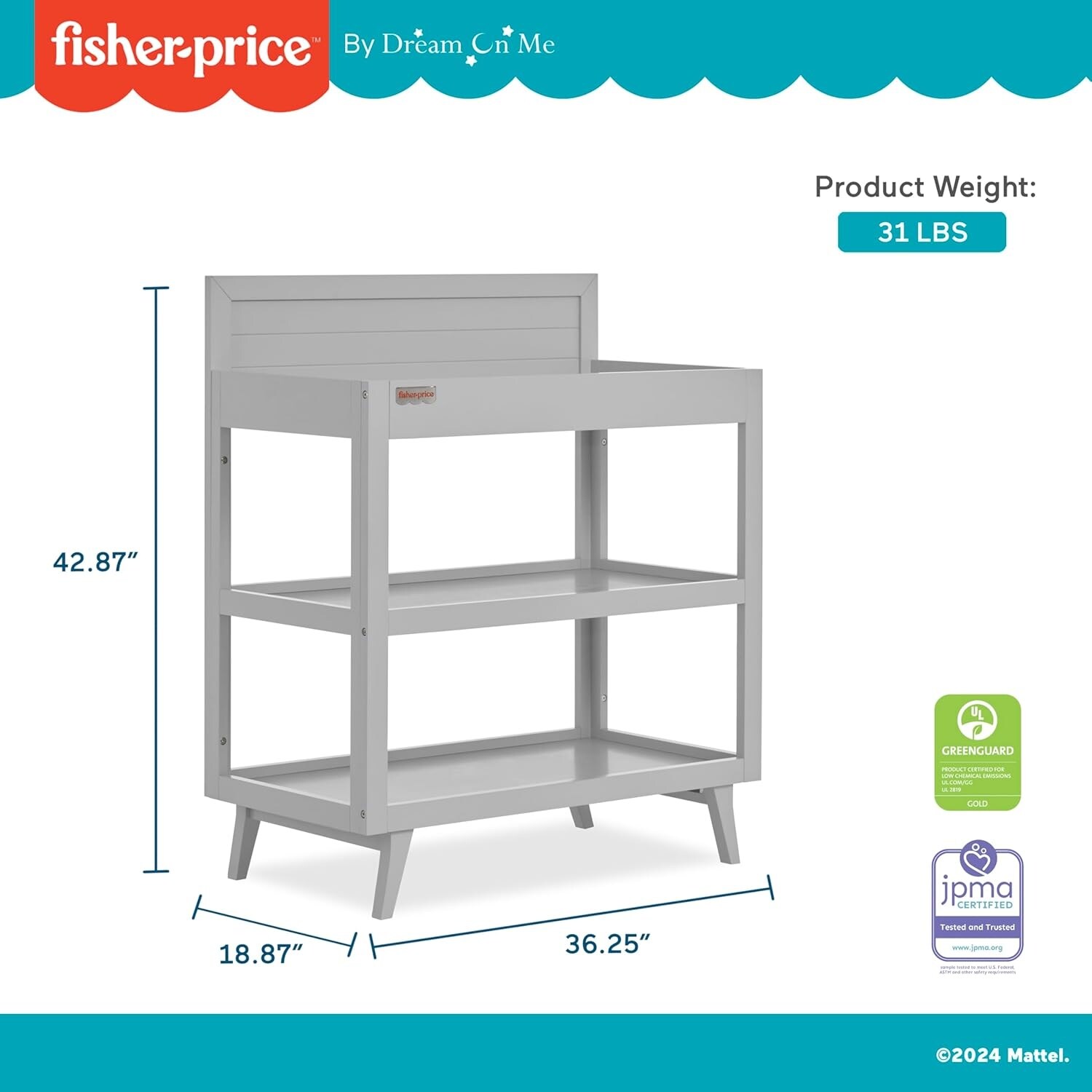 fisher price dresser storm grey Evolur Madison Double Dresser, Storm Grey - Bed Bath & Beyond