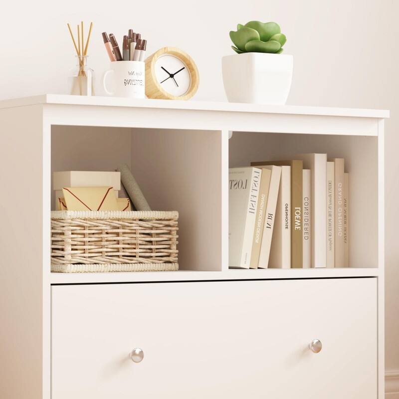 Kids Toy Storage Organizer with Large Drawer - Low Bookshelf for Children