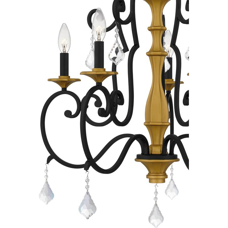 Althea 5-Light Matte Black Chandelier