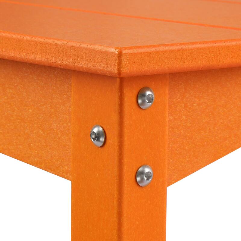 Laguna Hdpe All Weather Outdoor Patio Two Shelf Table