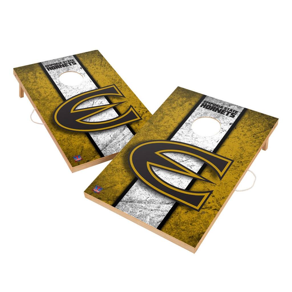 Vintage Emporia State University Hornets Regulation 2x4 Cornhole Set