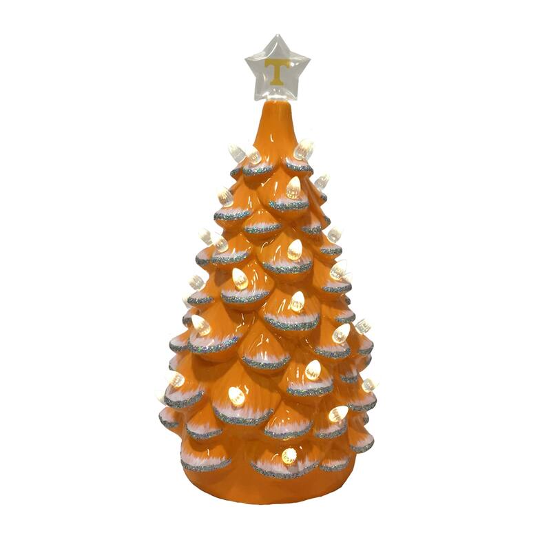 14 inch Tennesse Ceramic Tree - orange