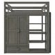 preview thumbnail 27 of 28, Wooden Full Size Loft Bed with Built-in Wardrobe and Desk,Spacious Cabin Style