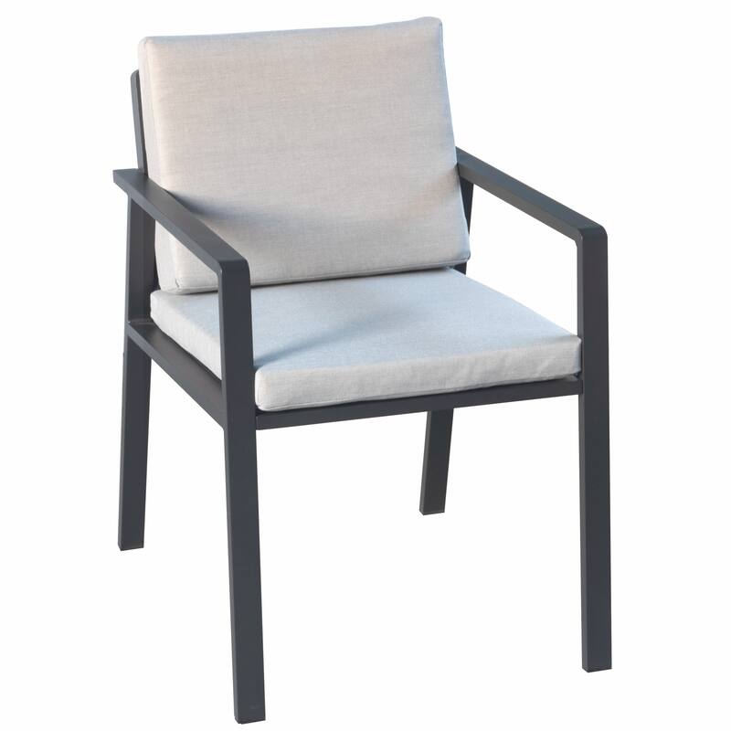 HIGOLD Nofi 5 Pieces Aluminum Patio Dining Set Matte Charcoal