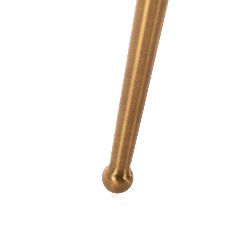 Clihome Stainless Steel Frame Dining Velvet Side Chairs(Set of 2)