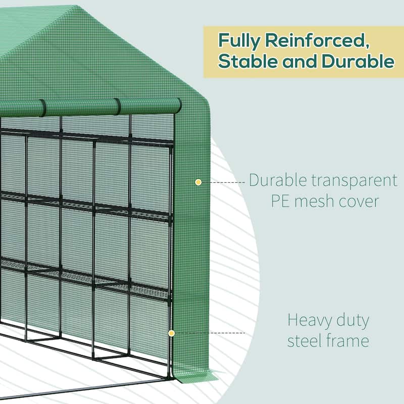 8' X 6' X 7' Portable Water/uv Walk-in Greenhouse