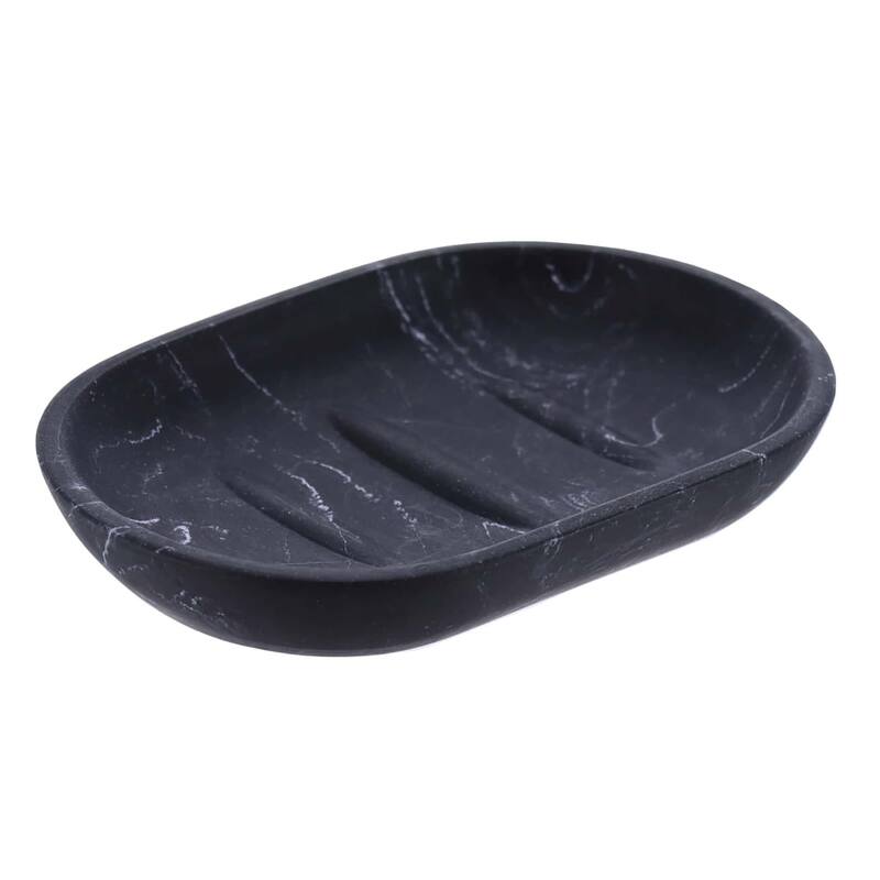 Marble Resin Hand Soap Dish - 5.2 L x 3.6 W x 0.8 H