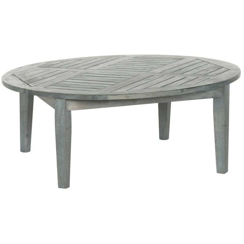 SAFAVIEH Outdoor Vergilia Acacia Wood 5-Piece Patio Set - 26W x 32D x 25H
