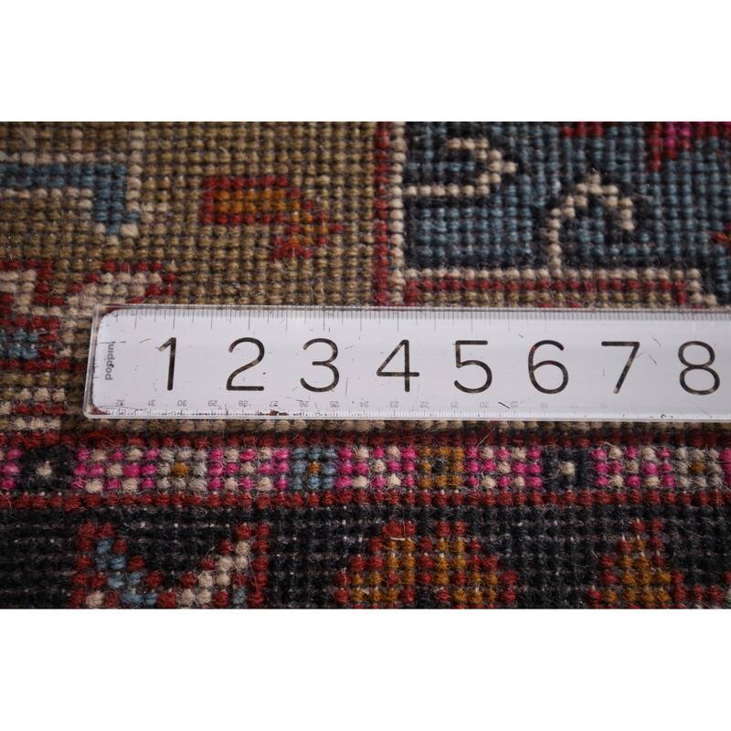 Khotan Oriental Accent Rug Hand-Knotted Wool Carpet - 2'11"x 4'11"