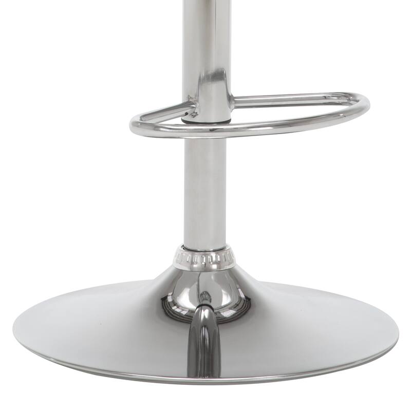 Adjustable Barstools Airlift Counter Bar Pub Height Stools with Plastic Seat Set of 2