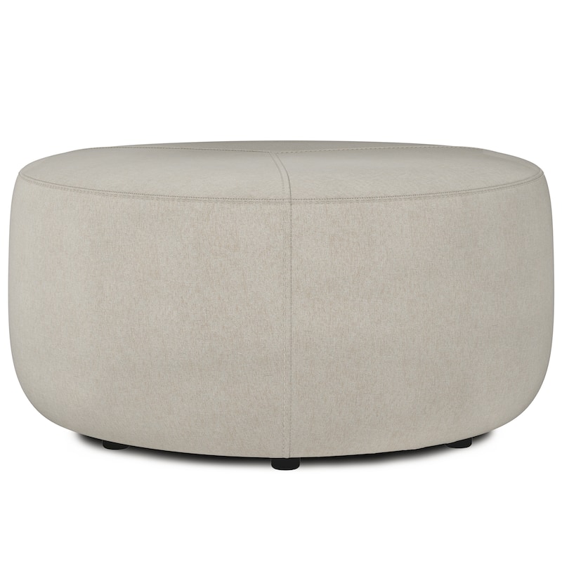 WYNDENHALL Brea 32 inch Wide Contemporary Irregular Ottoman Bench