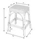 preview thumbnail 68 of 124, Robias 24.5" Rattan Rectangular Counter Stool