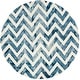 preview thumbnail 119 of 121, SAFAVIEH Dip Dye Marybeth Hand-tufted Wool Chevron Area Rug 7' Round - Ivory/Navy - Round