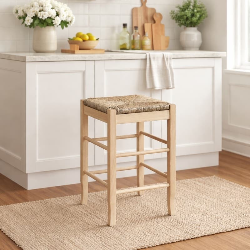 SQ Rush Backless Wood 24-inch Counter Stool