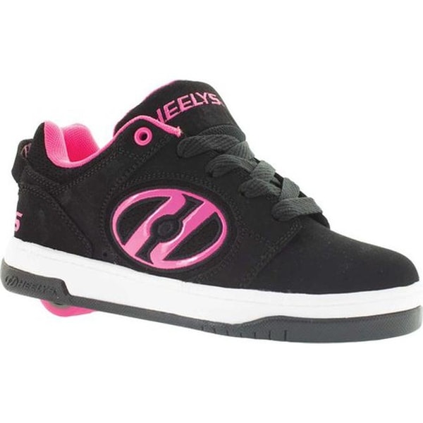 black and pink heelys