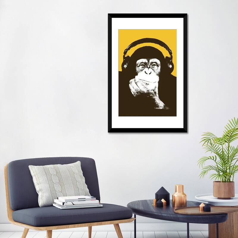 iCanvas "Headphone Monkey" by Steez