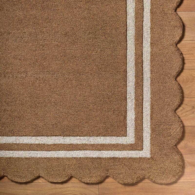 Livabliss Scalloped Modern & Contemporary Area Rug