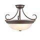 preview thumbnail 2 of 10, Millennium Lighting 3 Light Semi-Flush Ceiling Mount Fixture in Multiple Finishes - N/A
