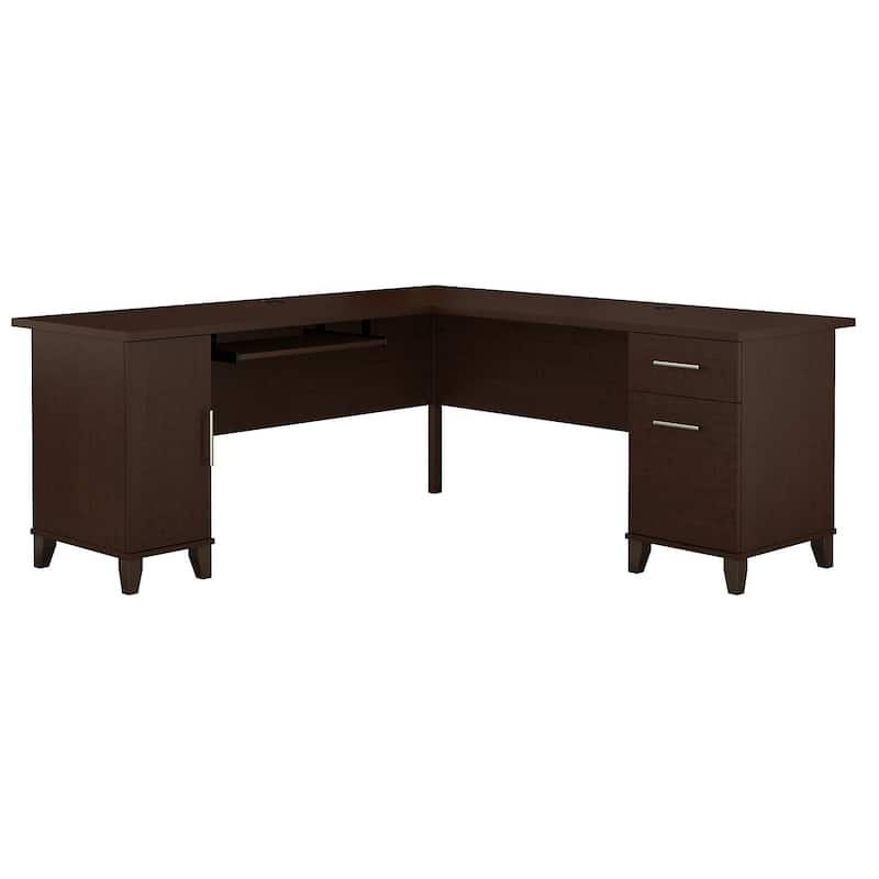Somerset 72W L Shaped Desk with Storage by Bush Furniture