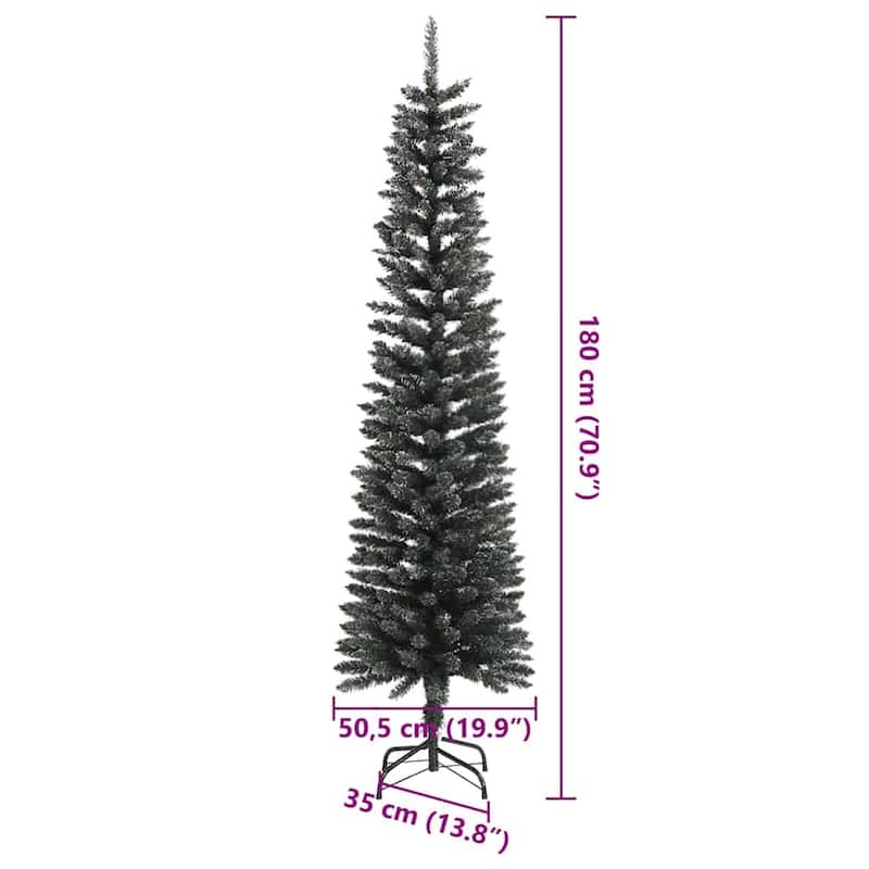 vidaXL ArtificialChristmasTree Green 50.5 x 50.5 x 180 cm PVC - 70.9