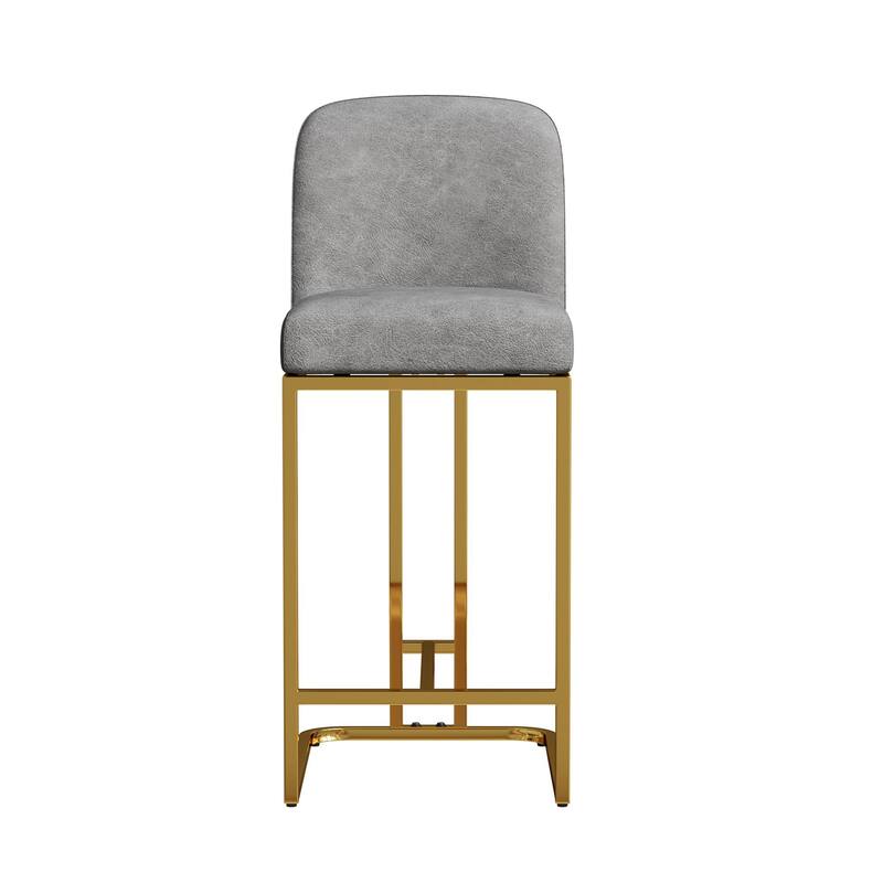 Dining 360°Swivel Bar Chairs Set Of 2 Modern Style Bar Chairs With Simple Design, Creative Design Comfortable High Stools