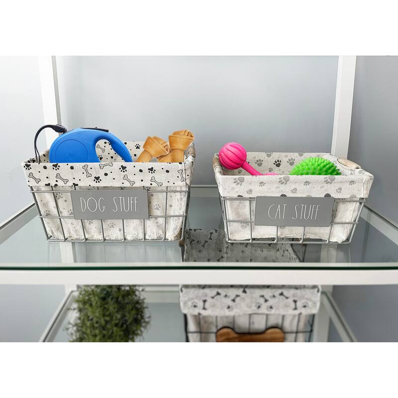Rae Dunn Pet Storage Baskets Set of 2