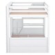 preview thumbnail 11 of 22, Full Size Convertible Bunk Bed with Storage Staircase and Drawers,Bedside Table