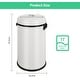 preview thumbnail 18 of 28, 17 Gallon/65 Liter Stainless Steel Trash Can, Round Trash Can