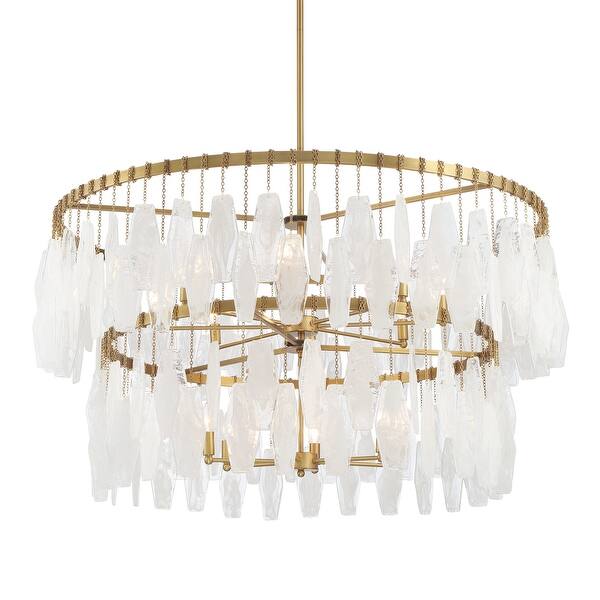 slide 2 of 5, Minka Lavery 3628 Willow 14 Light 45" Wide Multi Light Pendant with Legacy Brass