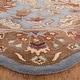 preview thumbnail 32 of 39, SAFAVIEH Handmade Heritage Traditional Blue/ Beige Wool Area Rug