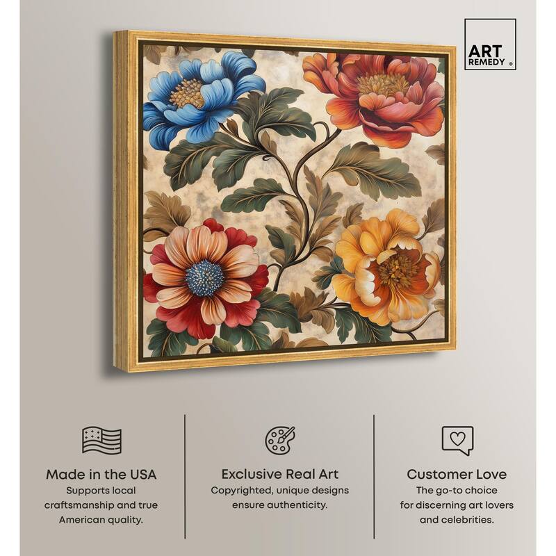 Golden Gardenia III Canvas by Art Remedy