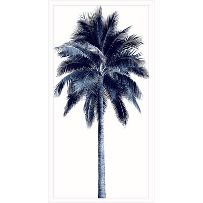 Palm Tree Blue I Framed Art Giclee Under Glass