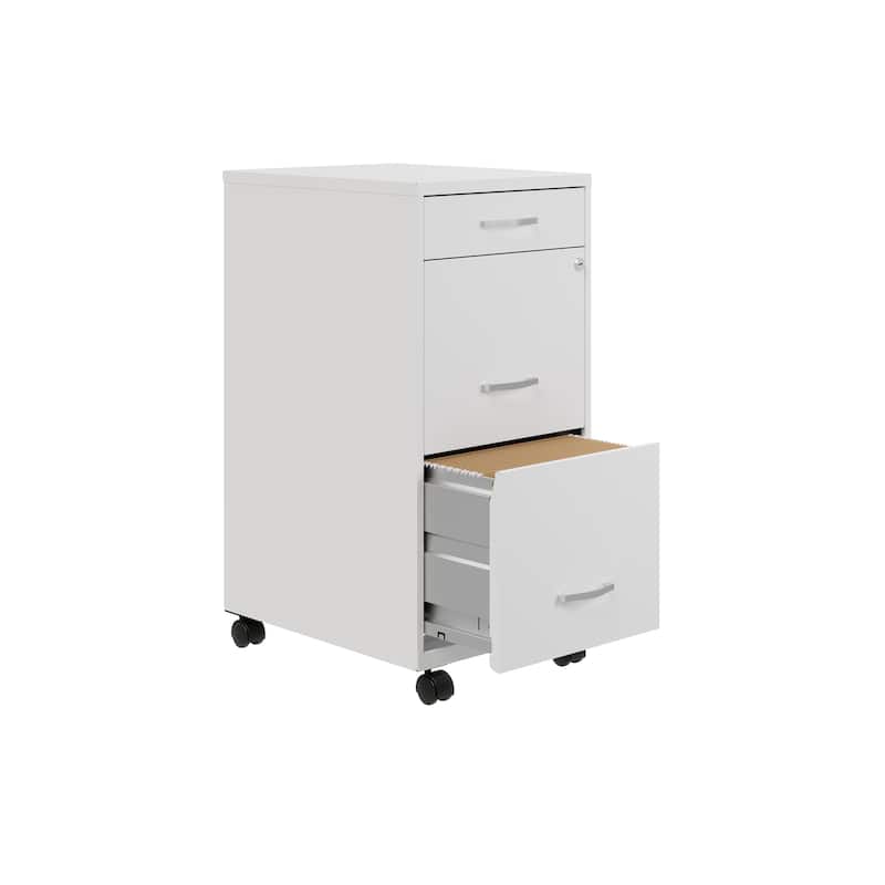 Space Solutions 18" Deep 3 Drawer Metal File Cabinet