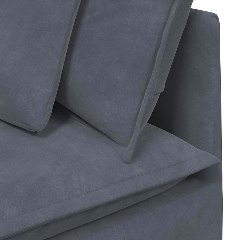 vidaXL Modular Sofa Dark Grey - 78.7 x 157.5 x 25.2 in