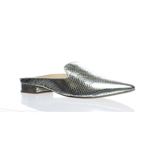 silver mules flat